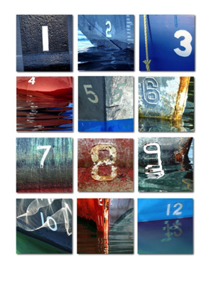 1-12 Set(each on an 8” panel) 1-12 Set(each on an 8” panel)
